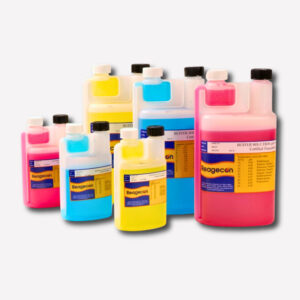 Reagecon pH 4.00 Colour Coded Buffer Solution - 25°C in Twin Neck ISO 17025