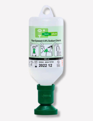 B-SAFETY Plum Eye Emergency Station DUO for Both Eyes, in Wall Box 355x250x115mm