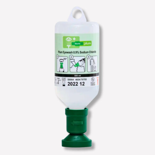 B-SAFETY Plum Eye Emergency Station DUO for Both Eyes, in Wall Box 355x250x115mm