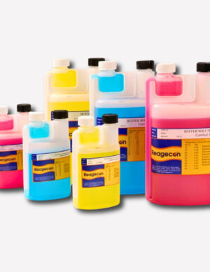 Reagecon pH 4.00 Colour Coded Buffer Solution - 25°C in Twin Neck ISO 17025